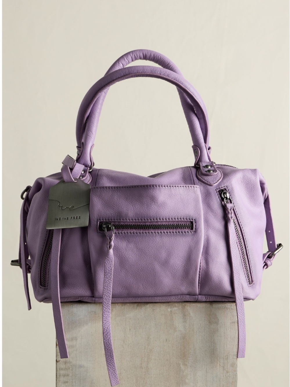 Iconic! Sold Out! We The Free by Free People Baby Emerson Tote Bag Lilac NEW